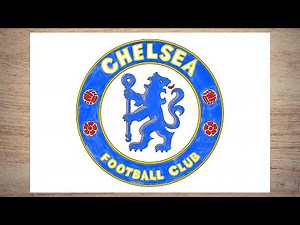 Cara Membuat Logo Chelsea F.C. / menggambar logo chelsea / How to draw the Chelsea F.C. logo