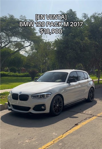 ‣ Marca: BMW ‣ Modelo: 120i Pack M ‣ Año de fabricación: 2017 ‣ Motor: 1.6 Twin Turbo ‣ Potencia: 177 HP ‣ Carrocería: Hatchback (Hot Hatch) ‣ Transmisión: Automática ‣ Kilometraje: 53,000 km ‣ Modos de manejo: 4 modos de conducción ‣ Precio: $18,900 DATOS ADICIONALES / EQUIPAMIENTO ‣ Butacas M en alcántara ‣ Volante BMW F30 ‣ Interior protegido con PPF ‣ Lunas polarizadas al 20% con permiso ‣ Tratamiento de pintura por 3 años ‣ Riñoneras originales negro gloss ‣ V-Braces frontales color amarill