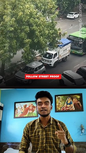 Delhi ki road par aisi parking ki… Army trucks bhi फँस गए 🚫🚚 | Follow Law & Drive Safe #shorts | Street Proof