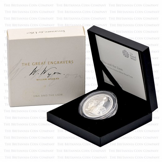 Royal Mint 2019 2oz Silver Proof Una And The Lion | The Britannia Coin Company