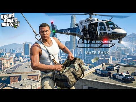 GTA 5 Bank Robbery Gameplay | Franklin Heist ‪@FlightGamerReal‬ ‪@ViktedGamer‬