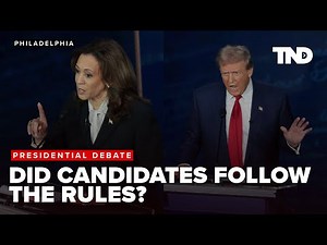 Did Kamala Harris and Donald Trump follow the presidential debate rules? 2024 Debate analysis