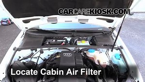 Cabin Air Filter Replacement: 2008 Audi A4 2.0L 4 Cyl. Turbo