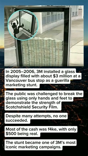 3M Shows Off Glass Strength with $3 Million Cash Display — Public Challenge Ends in Failure