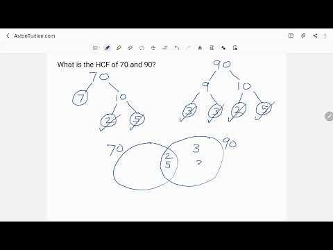 Finding HCF LCM using Prime Factor Trees