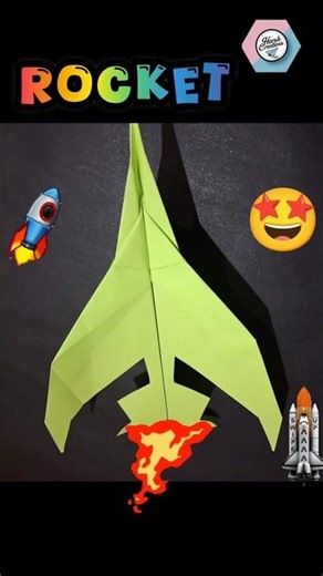 😍Rocket 🚀,How to make a Paper Plane Rocket easy tutorial 🤩#shorts