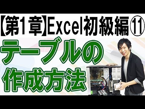 Creating and Using Tables [Chapter 1: Excel Beginners Part 11]