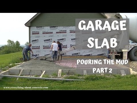 How To Pour A Garage Slab | Monolithic Concrete Slab