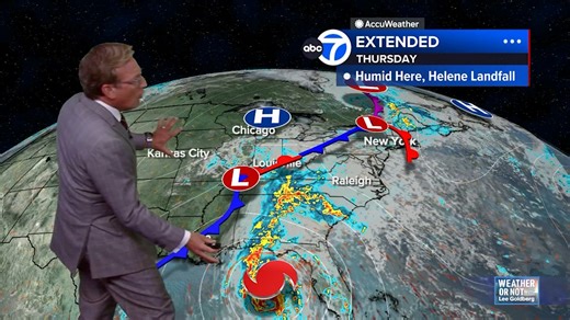 5.3K views · 33 reactions | Wake-Up Weather: Off and on showers over the next two days, plus Helene expected to be a major hurricane as it approaches Florida. Lee has the forecast. https://abc7ny.com/nyc-weather-forecast-7-day-temperatures/27410/ | ABC7NY | Facebook