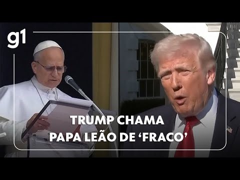 Trump calls Pope Leo XIV 'weak' and says the pontiff's stance harms the Catholic Church.