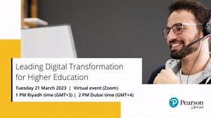 Higher education lecturers and leaders, join us next Tuesday to gain unique insights from institutions across the region. Our panellists from Al Faisal University, BUE and MEF University will discuss leading digital transformation and how they have overcome key challenges. Book your free place: http://ow.ly/p3Tf50NjYgh #highered #HEtech #HigherEdLife #PearsonMiddleEast #digitaltransformation #onlinelearning #blendedlarning #TEL #elearning #ebooks | Pearson Higher Education
