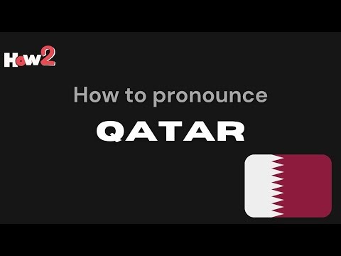 How to pronounce Qatar | How to Say Qatar | Qatar pronunciation | Pronounce Qatar