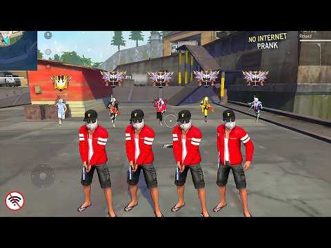 No Internet Prank 🤣| FREE FIRE FUNNY GAMEPLAY | ZENO FF