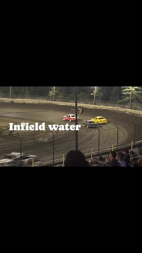 Powder Puff hits a soft spot and goes through the infield water pit Friday 8-2-2024 | Speedway Highlights