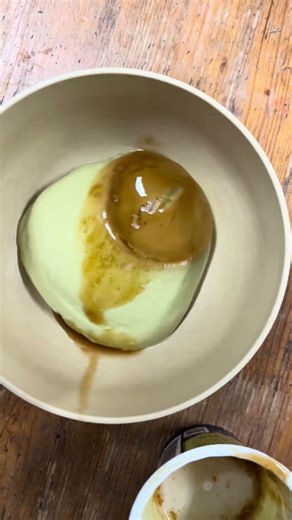 宇治抹茶プリン ティラミス仕立て プッチンしてみました