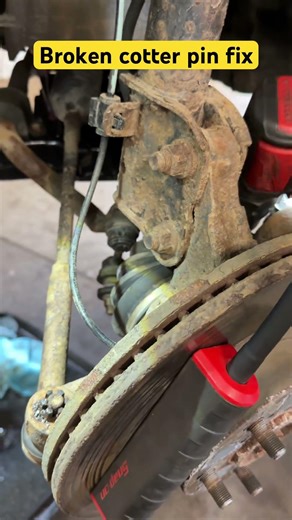 How to fix broken cotter pins in tie rods/ball joints #pov #automobile #diy #milwaukeetools #snapon