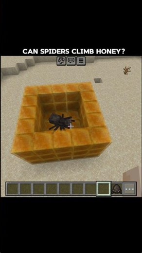Minecraft But Spiders Climb On Honey Blocks #minecraft