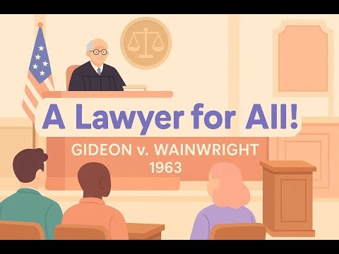 Gideon v. Wainwright (1963) - Right to a Lawyer #GideonvWainwright #landmarkcase #supremecourtcase