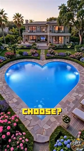 Imagine your dad is going to build you a new pool at home… Which one would you choose 🏊✨