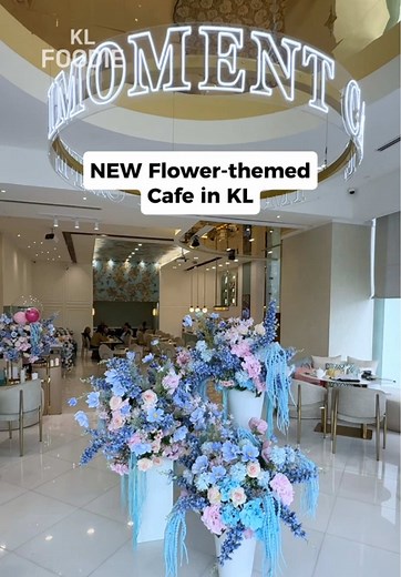 Beautiful flower themed cafe in KL with all-day dining 😍 📍 @IMOMENT CAFE MY (no pork, no alcohol)