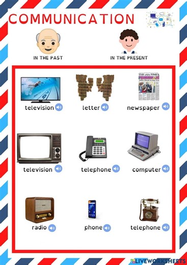 Communication-Past and Present online exercise for