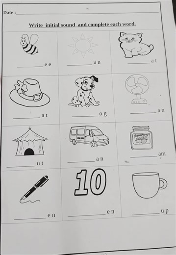 Learning Initial Sounds with Fun Pictures