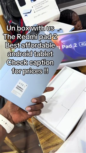 Brand new 11inches Redmi Pad 2 4 128- ₦245,000 WiFi only Comes with pouch Redmi Pad 2 8 256- ₦285,000 WiFi only Comes with pouch Redmi Pad 2 4G 4 128- ₦285k (uses sim) Redmi Pad 2 4G 8 256- ₦325k (uses sim) WhatsApp- 08149028060 #giantgadget #redmipad2