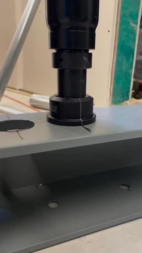 The DEWALT 20V MAX Hydraulic Knockout Tool (DCE600) delivers up to 11 tons of force output, providing the ability to perform heavy-duty applications in a lightweight design. The DCE600 knockout dies contain embedded magnets which securely attach to mild steel, to maximize precision in punch alignment. Punches split slugs ranging from 1/2 in. to 2 in., allowing ease of use in disassembling the system once the knockout is completed. The tool’s inline design, 180 degree rotating head, and ability t