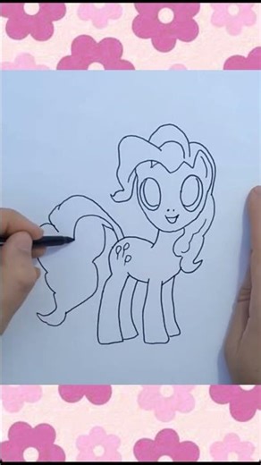 How to Draw Pinkie Pie My Little Pony #Shorts #Youtubeshorts #pinkiepie #mlp