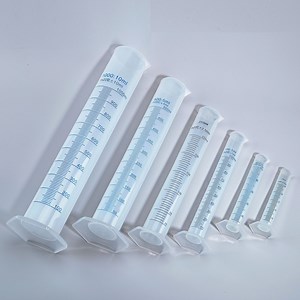 [Hot Item] Chemical Lab Supplies Plastic Beakers Long Diameter Cups Long Tube PP Measuring Cups