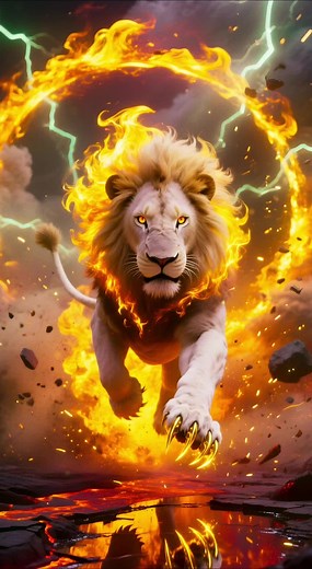 Live Wallpaper 4K Lion 🔥 A powerful lion with glowing golden claws and a fiery mane charges through flames — the perfect cinematic 4K live wallpaper for any phone. #LiveWallpaper #livewallpapers #livewallpaper4k #4klivewallpaper #lion
