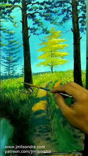 Acrylic Painting | Pathway | JMLisondra #painting #art #acrylicpainting