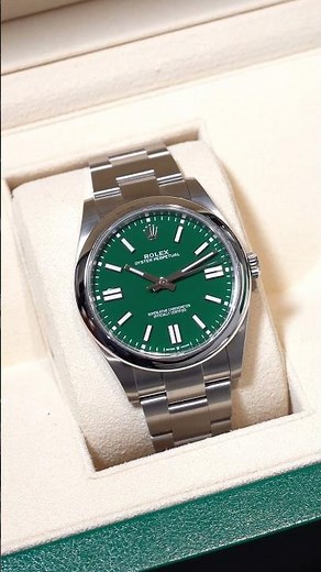 Rolex Oyster Perpetual Green Dial 126000