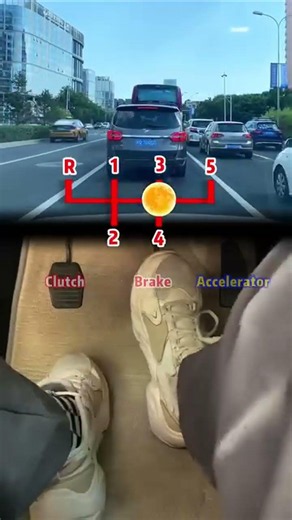 How To Use Clutch, Brake & Accelerator Correctly | Beginner Driving Tips #drivingtip #youtubeshorts