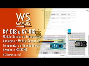 KY-013 - Módulo Sensor de Temperatura Analógico e KY 015 - Módulo Sensor de Temperatura e Humidade