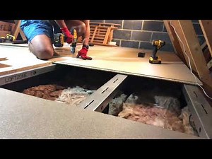 LoftZone raised floor board installation
