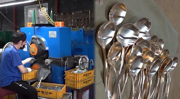 Rapid Process of Spoon Manufacturing Unfold