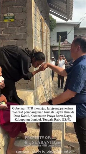 Gubernur NTB Tinjau Penerima Pembangunan Rumah Layak Huni di Lombok Tengah