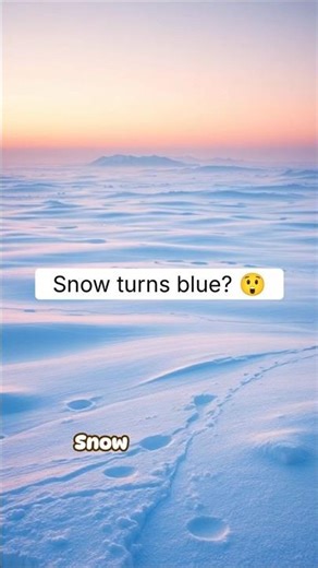 Why Snow Looks Blue Sometimes | RapidSmartFacts #sciencefacts