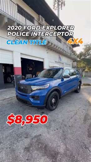2020 FORD EXPLORER POLICE INTERCEPTOR 4X4 Stock: C14590 Title: CLEAN Miles: 130,905 Price: $8,950 CALL FOR MORE INFORMATION 1 (786) 874-4146 | Deluxe Cars Miami