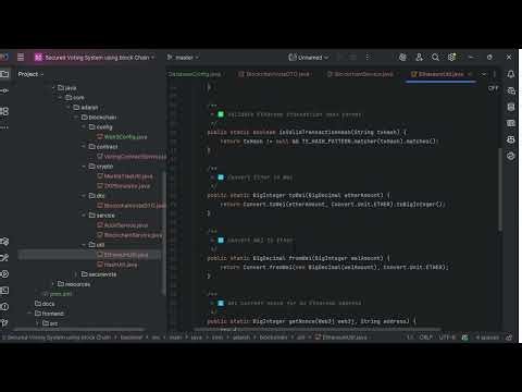 SecuredVotingSystem Project Runnig Demo