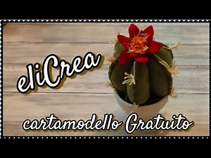 come realizzare una piantina in pannolenci - CARTAMODELLO GRATUITO #eliCrea