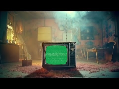 Old Retro TV Green Screen | 4K | Vintage | Global Kreators