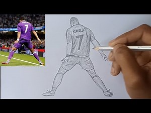 Easy Steps to Draw Ronaldo's Full Body Perfectly