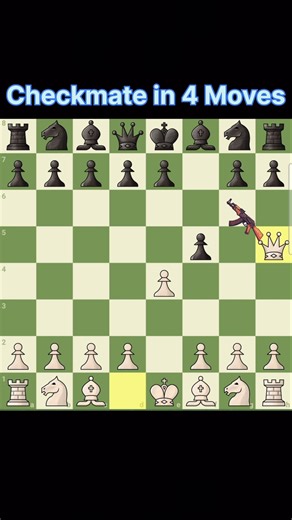 How to Checkmate in Just 4 Moves | Four Move Checkmate in Chess Explained #chess