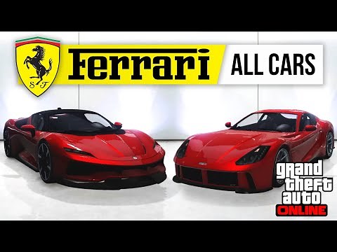 All Ferrari Cars in GTA 5 Online [2024 in-depth guide]