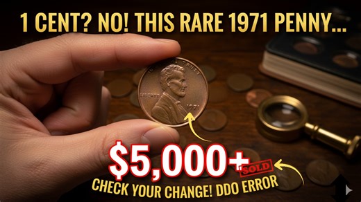 One Tiny Mistake Made This Coin Worth Thousands! | Coin Explorer Welcome back to Coin Explorer! In today’s episode, we uncover one of the most fascinating and valuable coins hiding in plain sight — the 1971 Lincoln Memorial Cent. At first glance, it’s just another copper penny worth one cent. But what if that same coin could be worth thousands of dollars? Certain rare varieties of the 1971 penny, especially those with the Doubled Die Obverse (DDO) error, have sold for $3,000 to $5,000 in top con