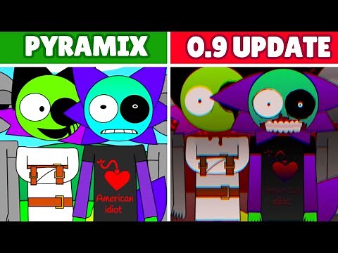 Sprunki Pyramixed HUMAN Update 0.9 Bonus Characters Thysto, BROKER, Sulfur, Tox, ACID