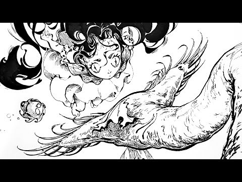 Inktober 14 Line Weight Tutorial