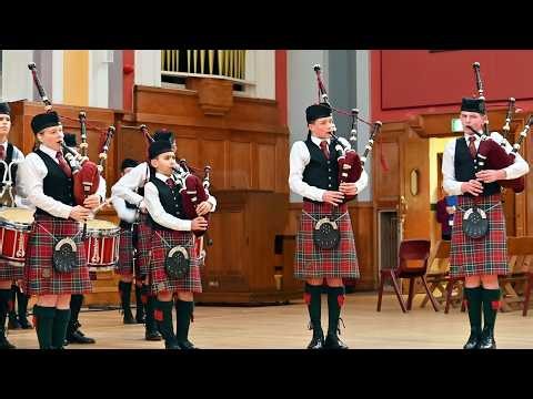 Young bagpipers champion performance